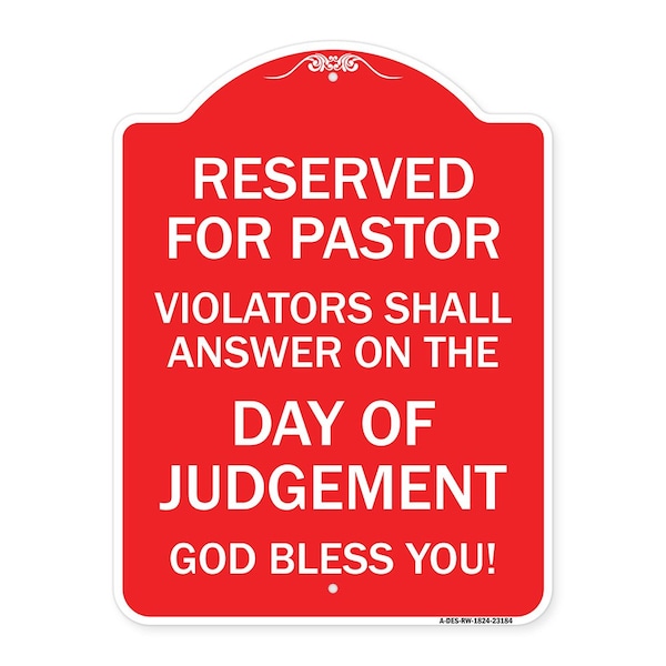 Signmission Reserved for Pastor Violators Shall Answer on the Day of Judgement, A-DES-RW-1824-23184 A-DES-RW-1824-23184 - main